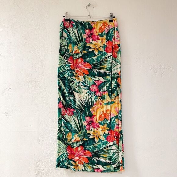 Jams World 90’s Vintage Hawaiian Tropical Skirt Medium - Picture 2 of 5